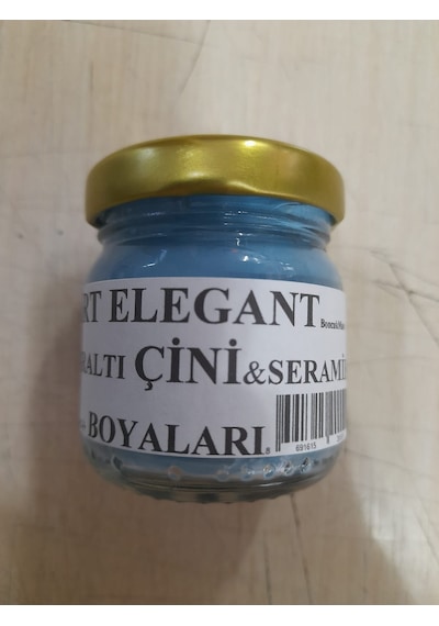 Art Elegant Çini Boyası Boncuk Mavi 8829 40 G Mavi