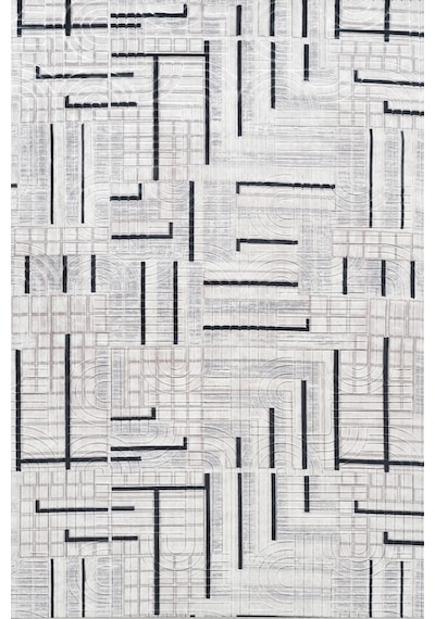 Villadia Home Textile Kaymaz Taban Modern Desen Halı Yolluk Leke Tutmaz Kolay Temizlenir Koridor Salon Yatak Mutfak Odası Vd4023lacivert Lacivert