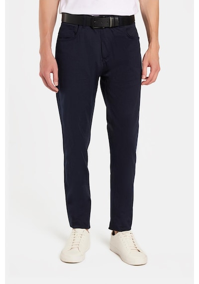Tudors Erkek Regular Fit Rahat Kesim Mevsimlik Kanvas Lacivert Pantolon-34478 Lacivert