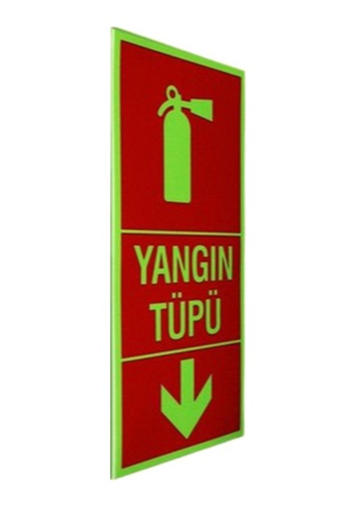 İzmir Fırça Lümen Işıldayan Levha Yangın Tüpü 11,5 25cm
