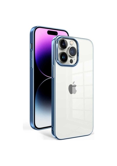 Apple Uyumlu iPhone 14 Pro Max Kılıf Zore Sun Kapak Mavi Açık