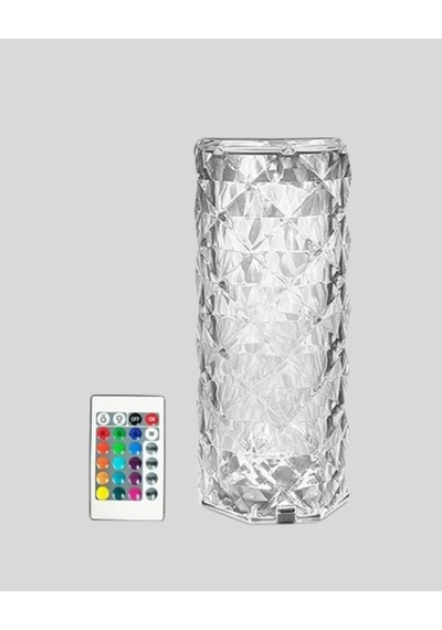 Kristal Tasarımlı Rgb Led Gece Lambası Kumandalı, Renk Değiştiren Dekoratif Işık Çok Renkli 85938639