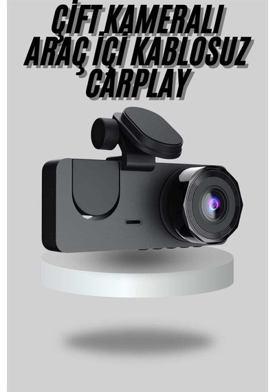 Araç İçi Dikiz Kamerası Sürüş Kaydedici 3 Lensli Dvr Kamera 73274466