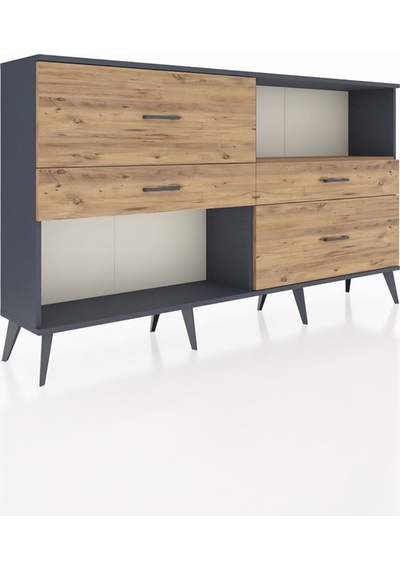 Arges Konsol Tek Raflı 4 Çekmeceli 176x30x99 Antrasit-çam Atlas Çam/atlas Çam - Antrasıt Arges Konsol Tek Raflı 4 Çekmeceli 176x30x99 Antrasit-çam Atlas Çam/atlas Çam - Antrasıt