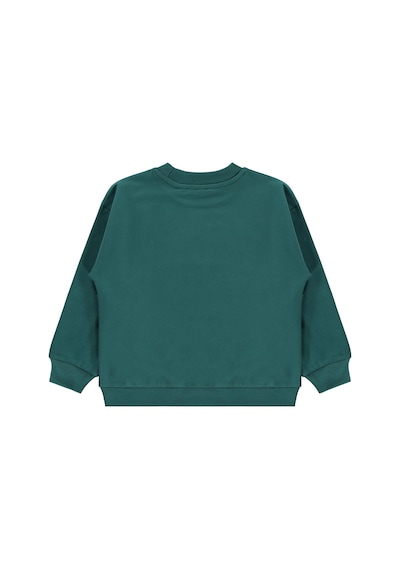 Civil Boys Basic 6-9 Yaş Sweatshirt - Yeşil Koyu Yeşil