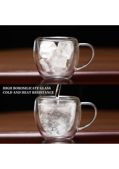 Çift Katmanlı Cam Kupa Bardak 250 Ml Lüx Çift Cidarlı Kupa - Termos Bardak - İki Duvarlı Yapısı İle Uzun Süre Sıcak-soğuk Tutma Özelliği, Kulplu Kahve Espresso Bardağı Brosilikat Double Layer Cup Beyaz - Çok Renkli Çift Katmanlı Cam Kupa Bardak 250 Ml Lüx Çift Cidarlı Kupa - Termos Bardak - İki Duvarlı Yapısı İle Uzun Süre Sıcak-soğuk Tutma Özelliği, Kulplu Kahve Espresso Bardağı Brosilikat Double Layer Cup Beyaz - Çok Renkli