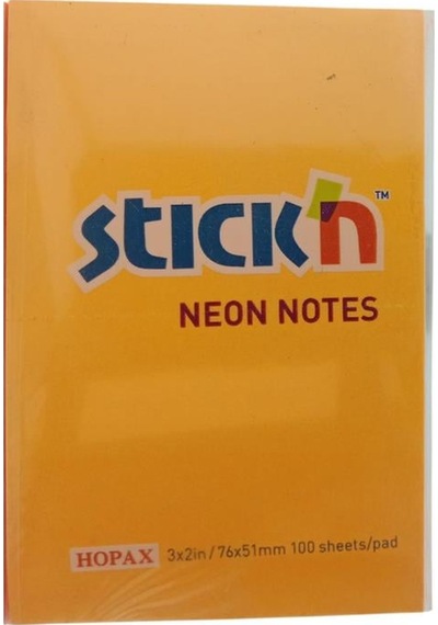 Gıpta Stick'n Post-it Neon Turuncu 76x51 100 Yp 12'li Paket