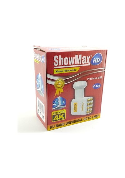 Showmax 8 Çıkışlı Sekizli Ultra Hd 4k Uydu Anteni Lnb Elembi-gold Başlıklı