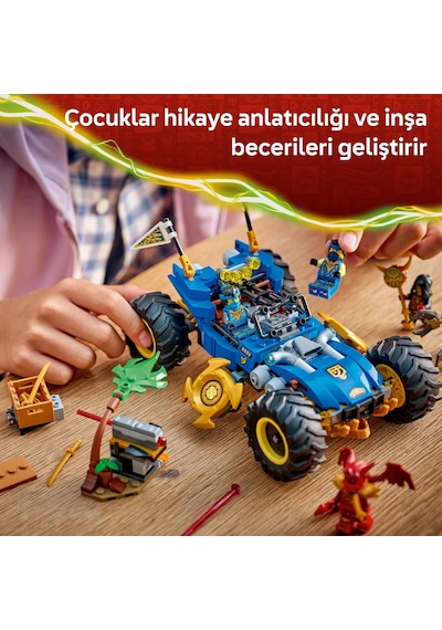 LEGO® NINJAGO® Jay'in Dönüşen Arabası 71856 - 8 Yaş Üzeri Çocuklar için Minifigür İçeren Yaratıcı Oyuncak Yapım Seti (387 Parça)
