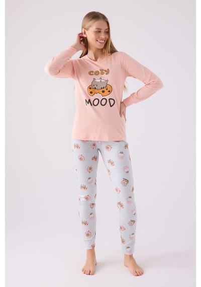 Rolypoly Kadın Turuncu Pijama Takımı Turuncu