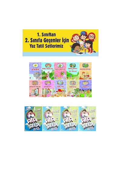1.sınıftan 2.sınıfa Geçenler İçin Ata Tatilde +10 Lu Hikaye Seti 8