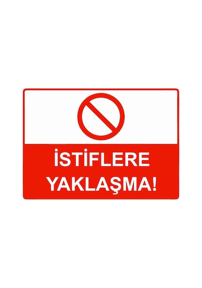 İstiflere Yaklaşma İsg Uyarı Levhası Pvc A4 21x30 Cm