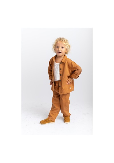 Oliven The Kid Oliventhekid Unisex Gabardin Ceket Taba Taba