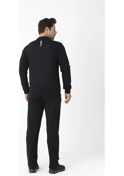 Crozwise Üç İplik Sıfır Yaka Siyah Erkek Sweat 6053 SiYAH