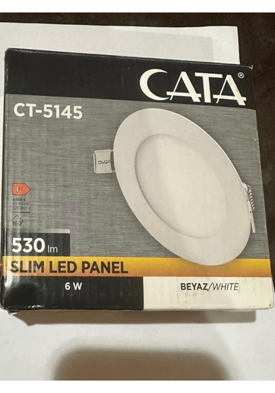 Ct-5145 6w 6400k Beyaz Işık Sıva Altı Led Panel, 530 Lm, Set Of 2 Çok Renkli