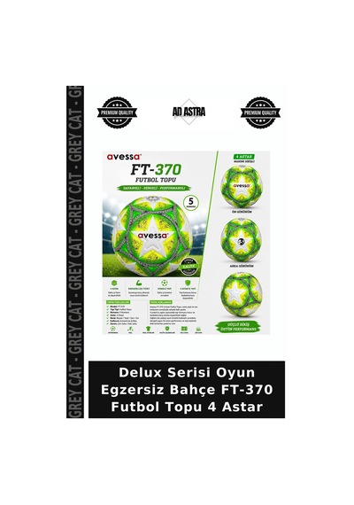 Delux Serisi Oyun Egzersiz Bahçe Ft-370 Futbol Topu 4 Astar Çok Renkli
