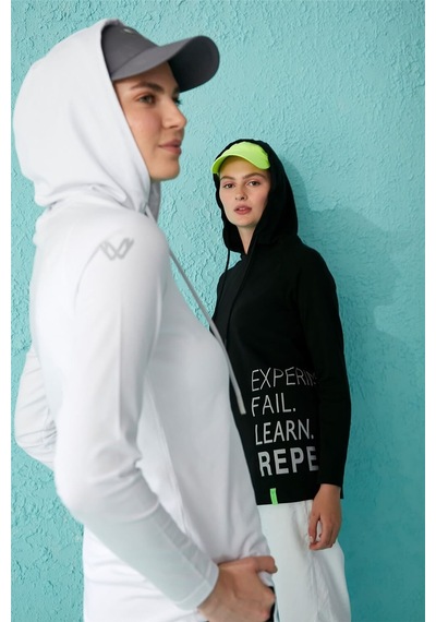 Baskılı Kapüşonlu Sweatshirt