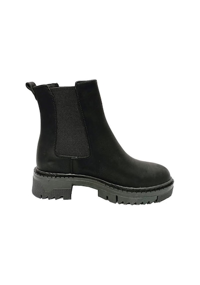 Fix 6011 Yağlı Deri Trend Fashion Kadın Bot Siyah