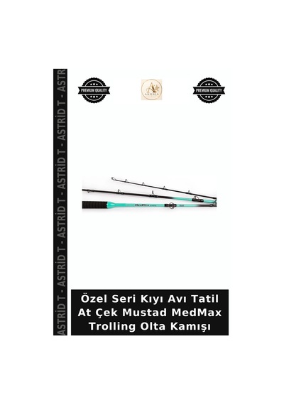 Özel Seri Kıyı Avı Tatil At Çek Mustad Medmax Trolling Olta Kamışı 213cm - 12-20lb