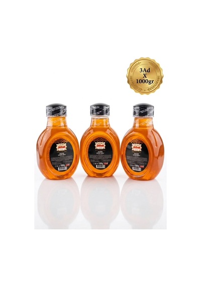 Erzincan Süzme Çiçek Balı 1000 Gr X 3 Adet - Pratik Matara
