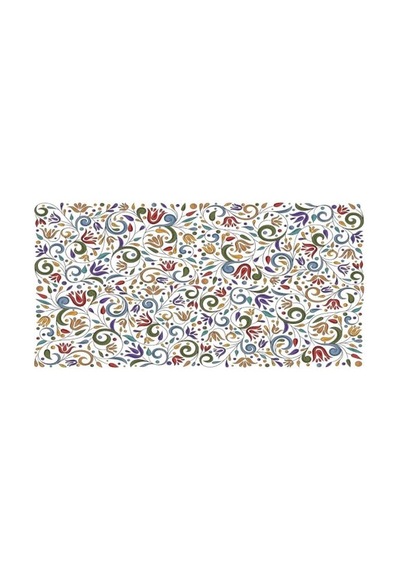 Kaplama Zemin Kaplama Folyosu 65x130 Cm Soyut Çiçek
