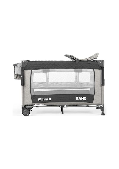 Kanz WithMe II Ara Katlı Anne Yanı Park Yatak Siyah 70 x 110