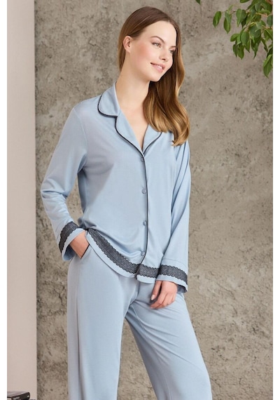 Pierre Cardin Mist Penye Kadın Pijama Takımı 2200 Mist