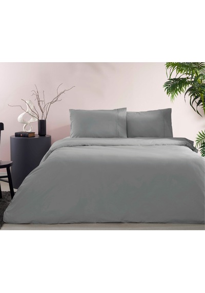 Taç Ranforce Basic Queen Size Nevresim Takımı Gri 000000001000049323 Gri