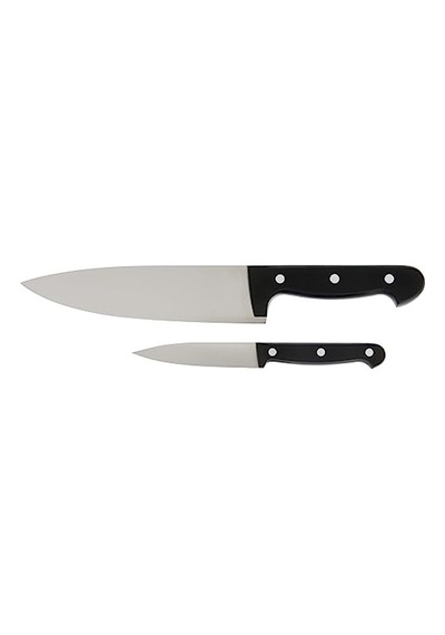 Zwilling Twin Chef 2 Bıçak Set, Paslanmaz Çelik, Siyah