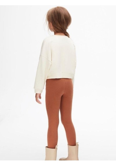 Kız Çocuk Pamuklu İki İplik Bohem Sweatshirt-14711 KREM Kız Çocuk Pamuklu İki İplik Bohem Sweatshirt-14711 KREM