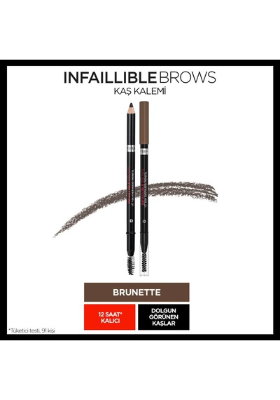 L'oréal Paris Infaillible Brows Kaş Kalemi 03 Brunette Siyah