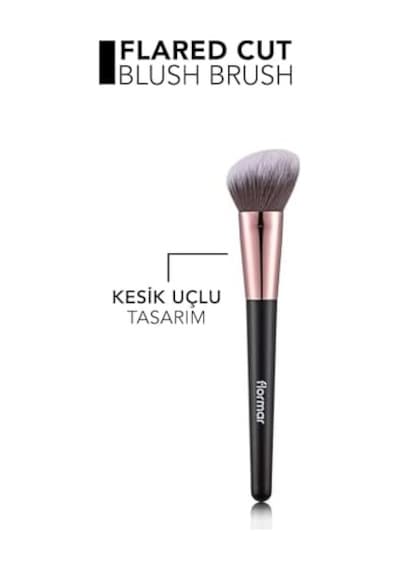 Silindir & Kenarları Yuvarlatılmış Kesik Uçlu Allık Fırçası