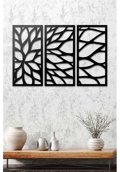 Modern Yaprak - Metal Tablo Set