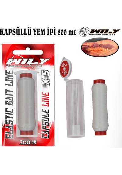 Wily  Kapsüllü Yem İpi 200 mt (0.15 ) ( Ekonomik )