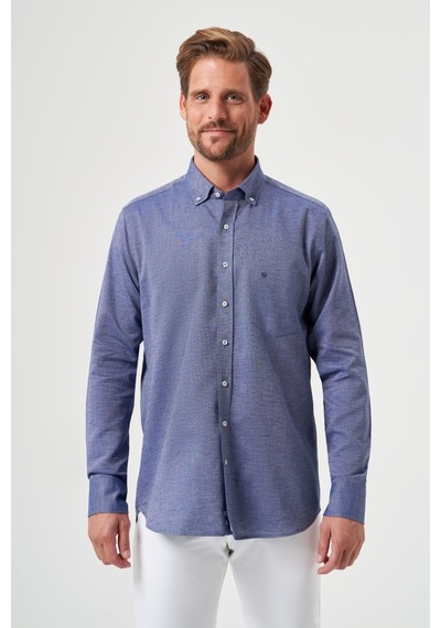 Bisse Erkek Regular Fit Uzun Kollu Spor Gömlek Laci Gm23y231118 D39 Lacivert