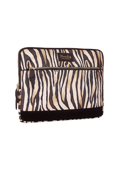 Bloominbag Stripy Tricky 13-14 İnç Laptop / Macbook Uyumlu Kılıf Siyah - Kahverengi
