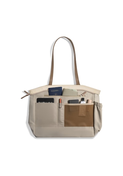 Versatile T23 16 Inç Bej Tote Bag Laptop Notebook Omuz Çantası - T23m1k1 Haki