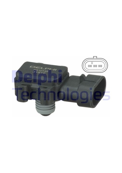Delphı Ps10148 Map Sensörü Basınç Sensörü Astra G-combo C-corsa C 1.7 Dtı 16v 00 Y17dt-dtl Dizel 98131026-1247049-97180655-16235939 Adet