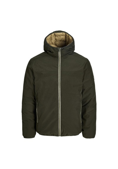 Jack & Jones Jjebrooklyn Erkek Çift Taraflı Ceket Günlük Rahat Haki