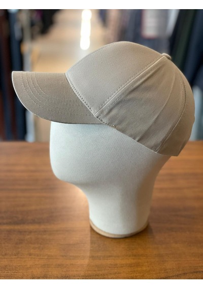 Hamze Düz Basic Pamuklu Unisex Cap Şapka Bej