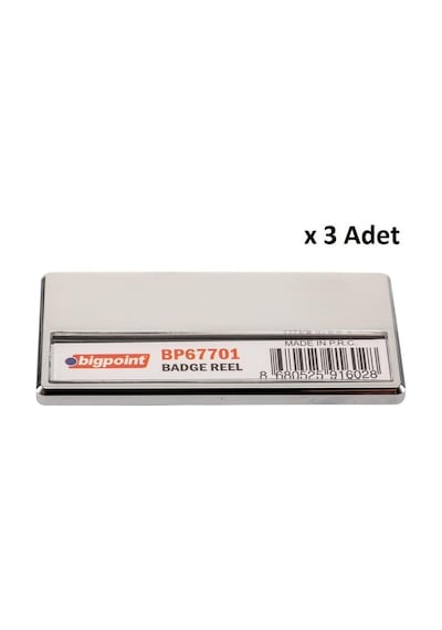 Bigpoint Metal Mıknatıslı İsimlik Silver X 3 Adet Diğer