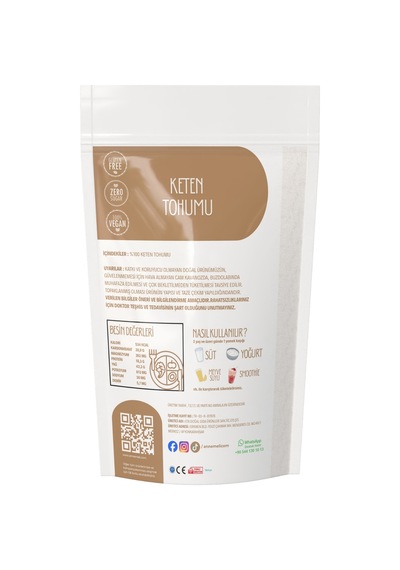 250 Gr Keten Tohumu Tane % 100 Doğal