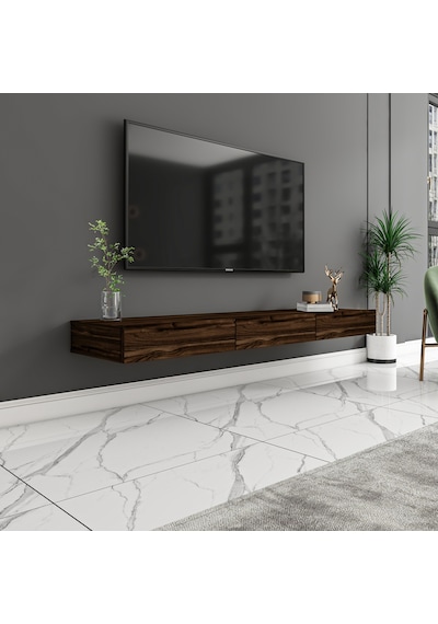 Avalon 3 Kapaklı Duvara Monte Tv Sehpası 140 Cm, Modern Minimal Tasarım, Tv Ünitesi - Sandık Ceviz Sandık Ceviz Avalon 3 Kapaklı Duvara Monte Tv Sehpası 140 Cm, Modern Minimal Tasarım, Tv Ünitesi - Sandık Ceviz Sandık Ceviz