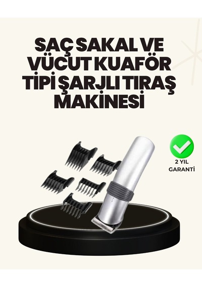 Şarjlı Ve Kablosuz Tıraş Makinesi Her Yerde Rahat Kullanım 1 - 2 Saat