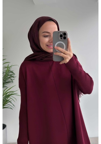 Kahijab Mira Merserize Tunik - Bordo