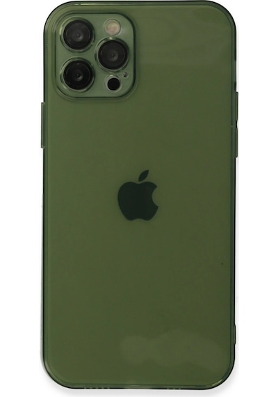 Apple  Uyumlu  iPhone 12 Pro Max Kılıf Fly Lens Silikon Yeşil,