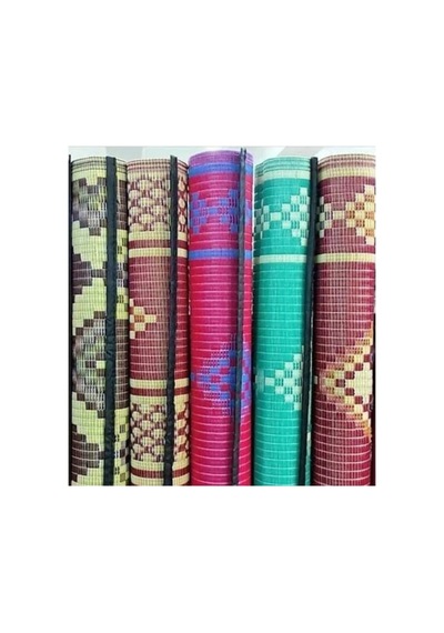 Plastik Hasır Savan Piknik Kilimi Cami Hasırı 120x230 180x270 Cm Karışık