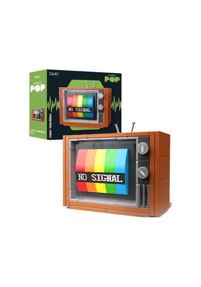 1970'ler Renkli Televizyon  - Yapım Seti 133 Parça - Vintage Tutkunlarına Özel Maket