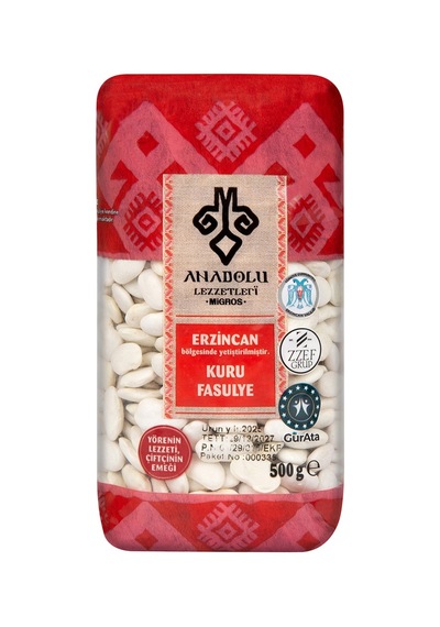 Anadolu Lezzetleri Erzincan Fasulye 500 G - 8 Adet Tarı