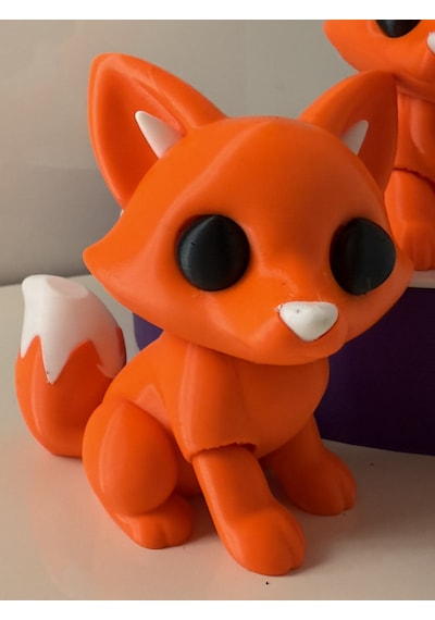 Turuncu Tilki Biblo 3d Baskı
